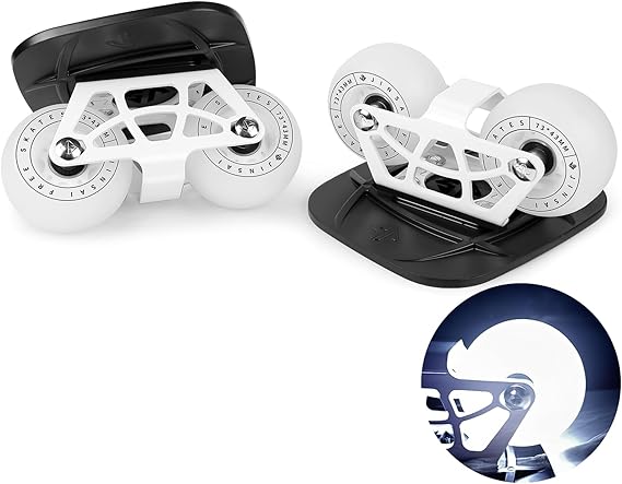 Freeskates with Metallic Surface, White Flashing Wheels, Dual Axle Distance Support, Suitable for Both Adults and Children's Roller Skating and Inline Skating ShoesDrift Board