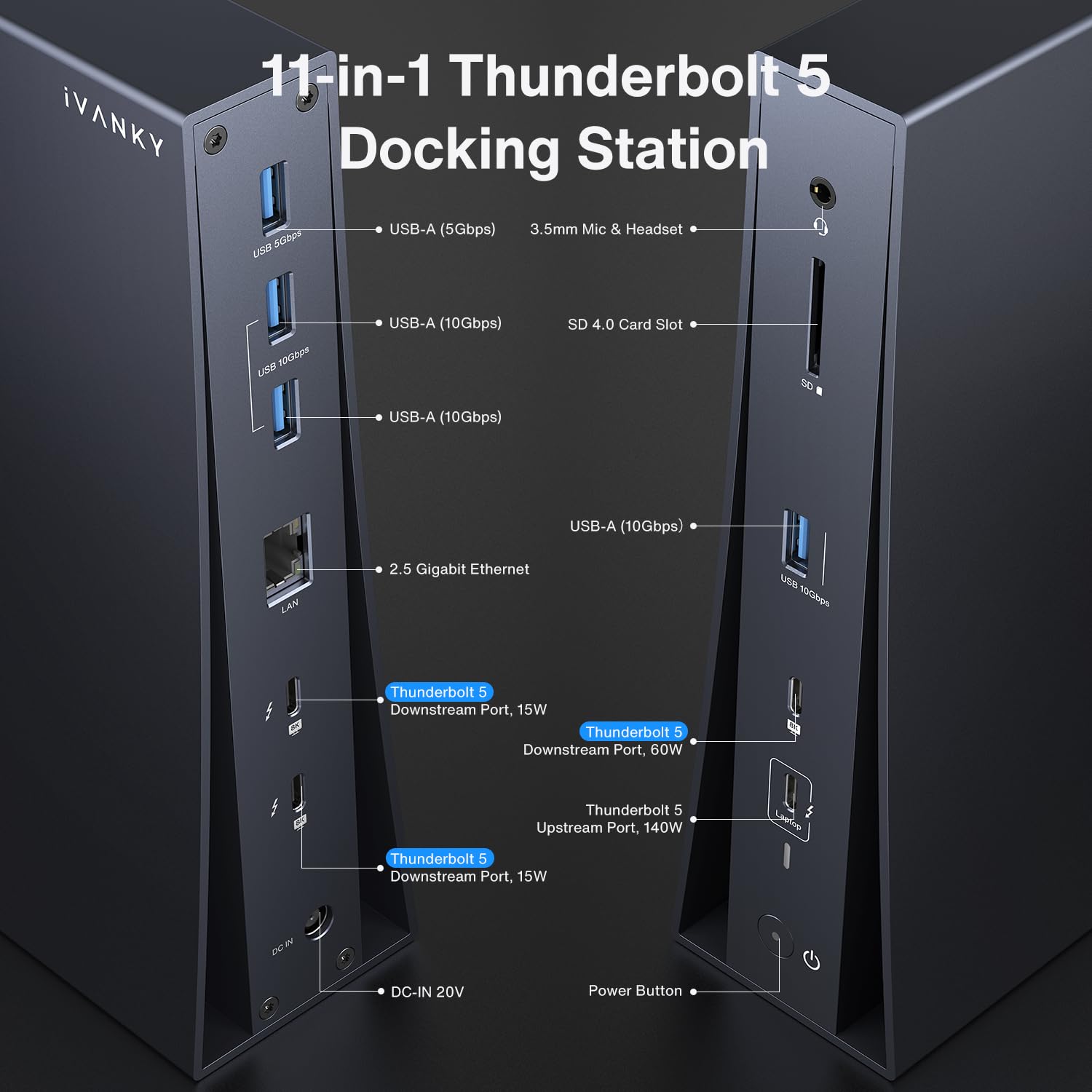 iVANKY FusionDock Pro 3 TB5 ドッキングステーション FusionDock Pro 3 – iVANKY