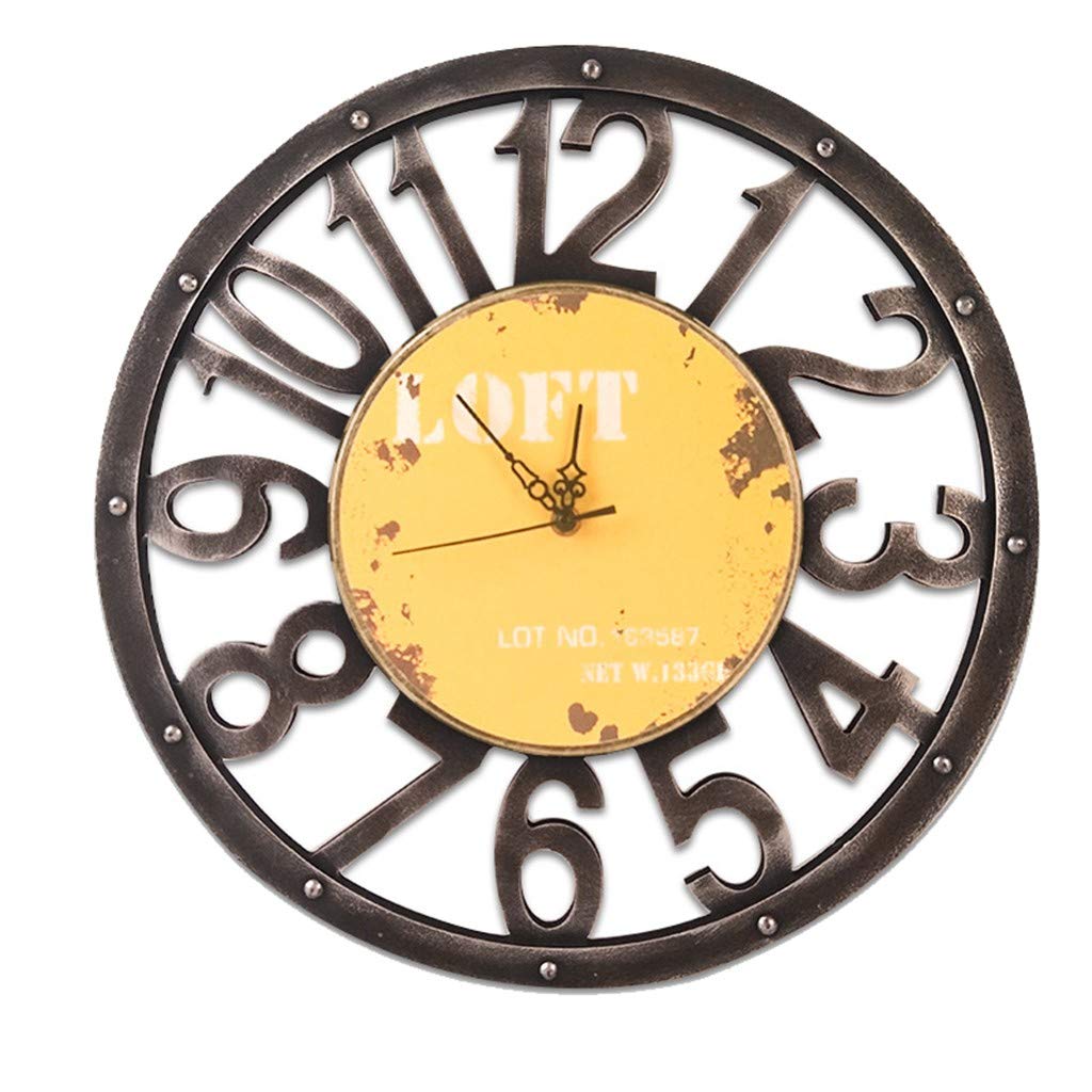 Horloge murale vintage silencieuse pour supprimer le tic tac dans le bureau