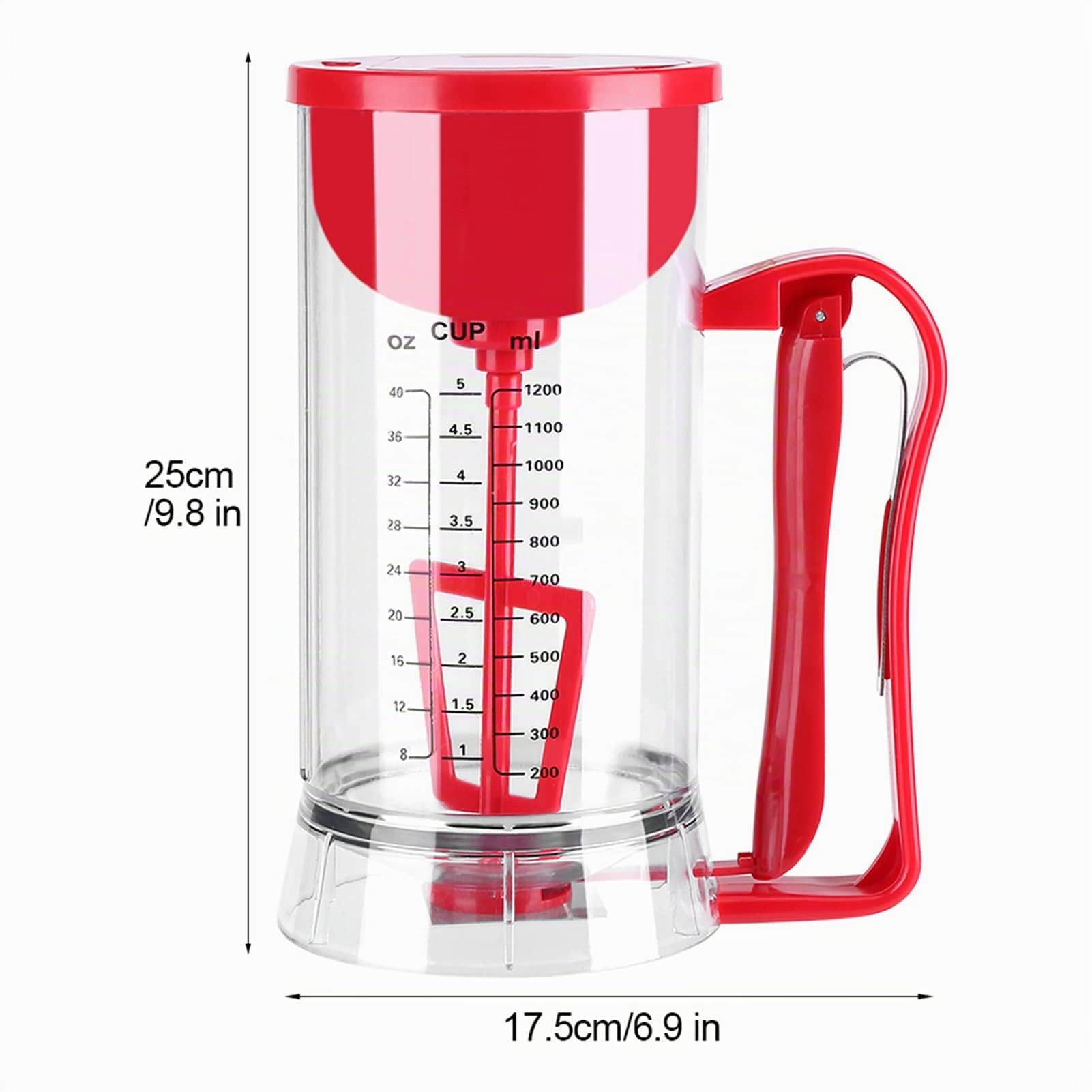 Buachois Dispenser per Pastella,Dispenser Elettrico Senza Fili per Pastella per Pancake,Separatore per Pastella per Torta Alimentato a Batteria, Macchina per La Produzione di Pastella per Waffle