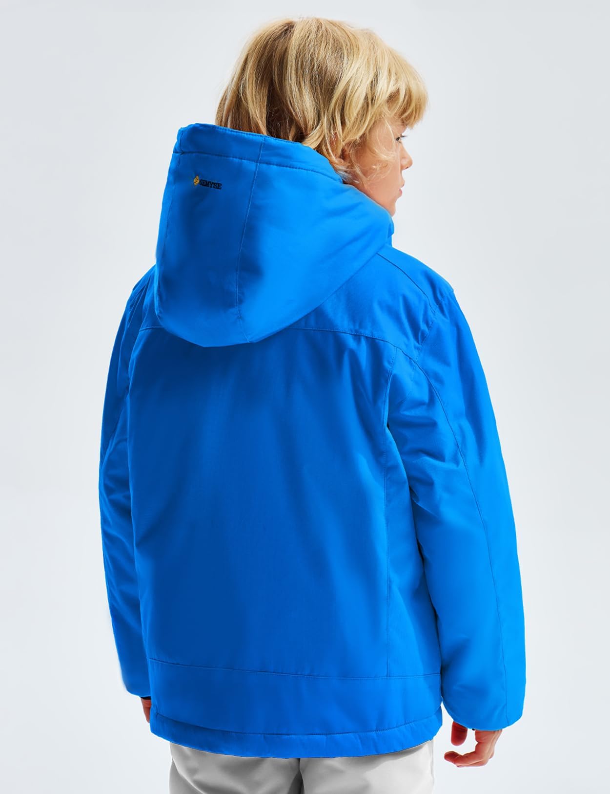 GEMYSE Chaqueta de Esquí Impermeable Niños Abrigo Invierno Antiviento Capucha