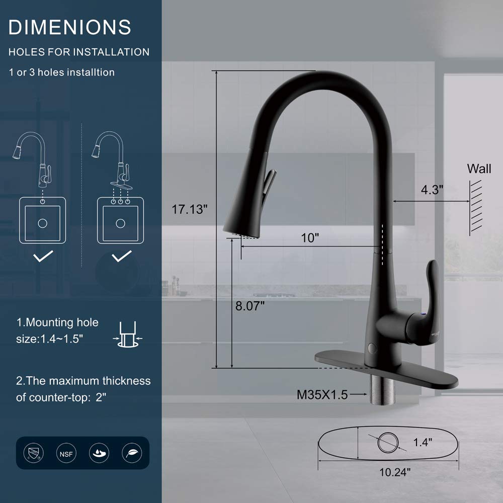 Buy Touchless Kitchen Taps,Kitchen Sink Taps,touchless Black Kitchen