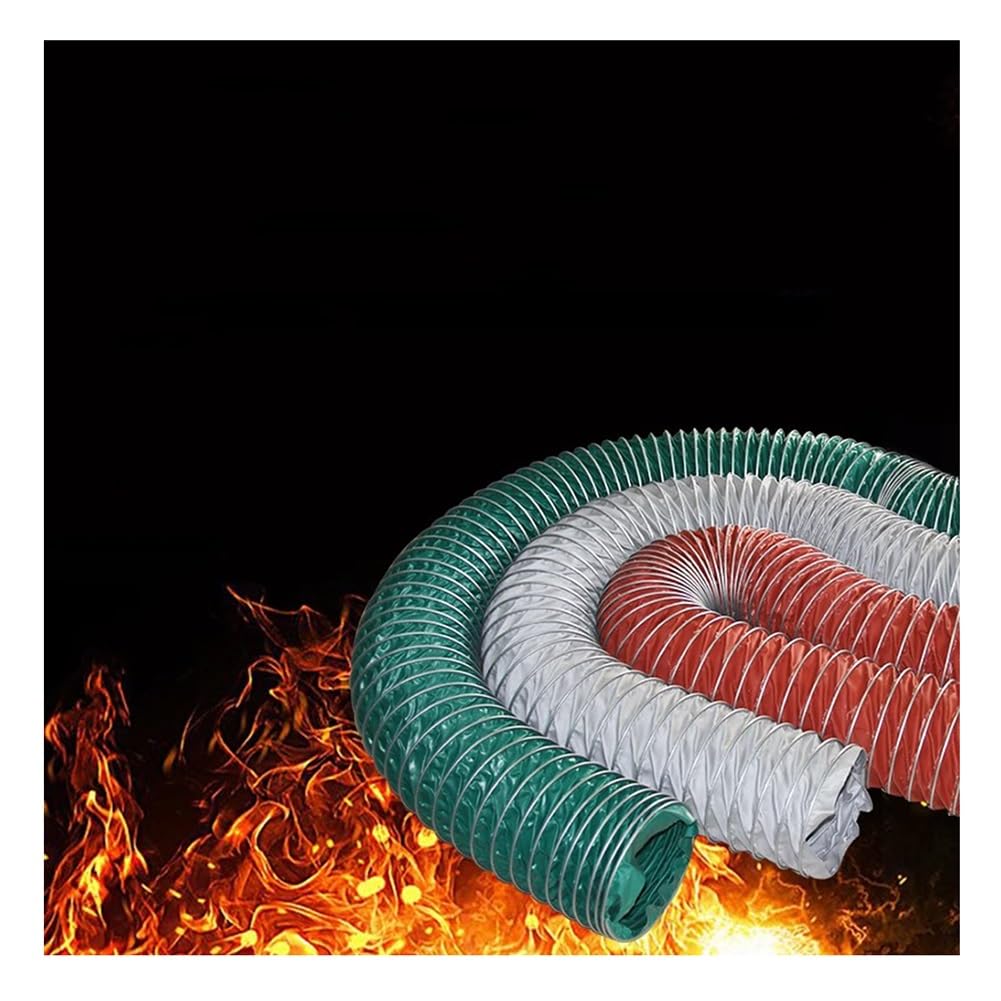 Tubo Flessibile Per Condotti, Tubo Flessibile Per Condotti Isolato Ad Alta Resistenza, Condotto 'aria Lungo, Per Riscaldamento, Raffreddamento, Ventilazione E Scarico(Green-8m,Diameter-125mm)
