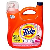 Tide Liquid Laundry Detergent with A Touch of Downy, April Fresh, 100 Loads 154 Fl Oz