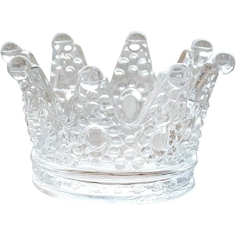 Stunningly Creative Glass Crown Ashtray: An Artistic Accent for Home and Office