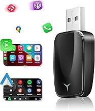 Drahtloser Car-Play-Adapter, Euakee Kleinster und Schnellster Drahtloser Car-Play-Adapter Easy Plug & Play wandelt kabelgebundenes Car-Play in Drahtlosen Car-Play-Dongle für Autos um