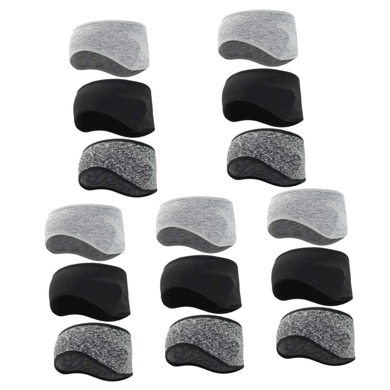 UKCOCO Diadema De Invierno Con Calentadores De Oídos Banda Deportiva Cálida Y Para Correr Y Ciclismo Protección Total Frío Unisex Para Actividades 3 Piezas X 5