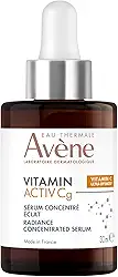 Avène Vitamin Activ Cg Sérum Iluminador Antioxidante Com Vitamina Cg, Bakuchiol e Niacinamida, Ilumina a pele, Corrige Rugas e Linhas Finas, Reduz Manchas, Uniformiza o Tom da Pele e Melhora Firmeza e Elasticidade, Fórmula Indicada para todos os tipos de pele inclusive as Peles Sensíveis, 30 ml