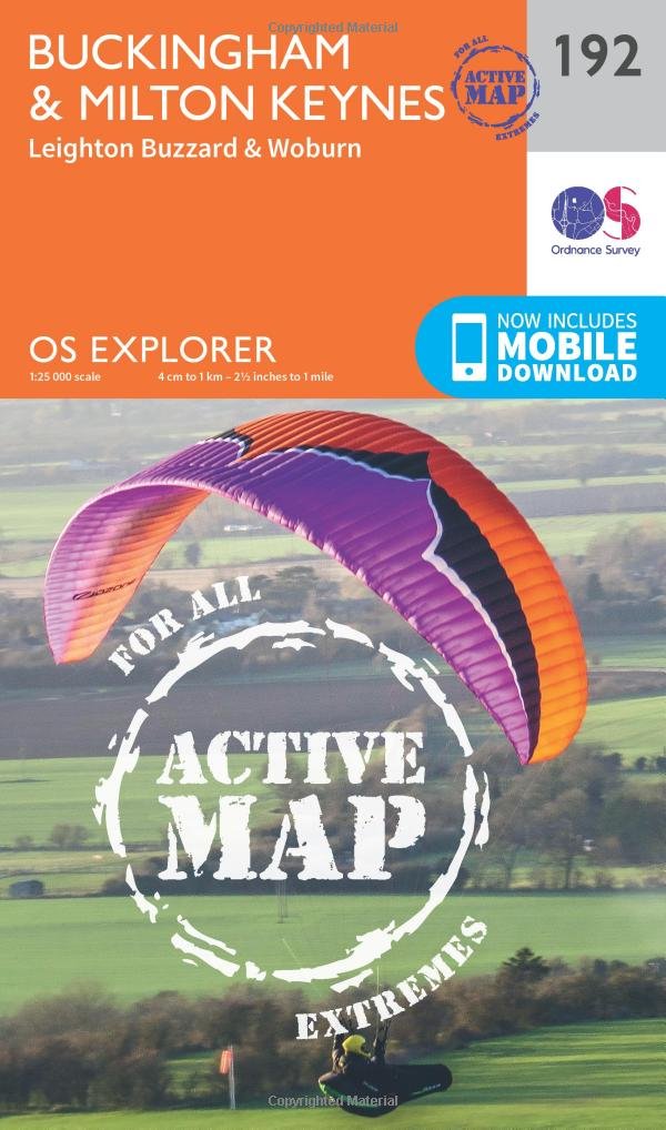Buckingham  Milton Keynes Map  Weatherproof  Leighton  by Ordnance Survey