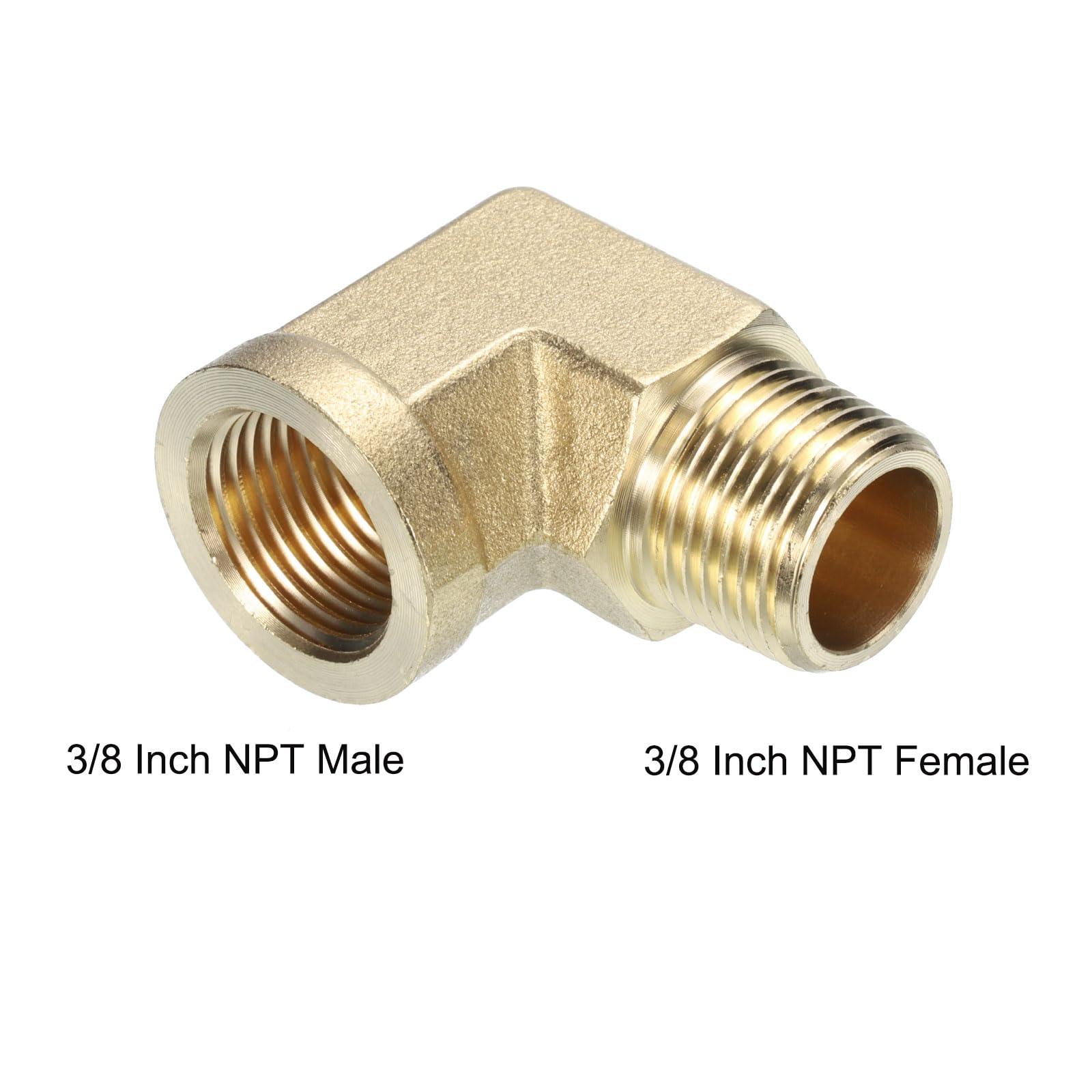 Amazon.co.jp: uxcell 真鍮ホースフィッティング 3/8インチ N-PT