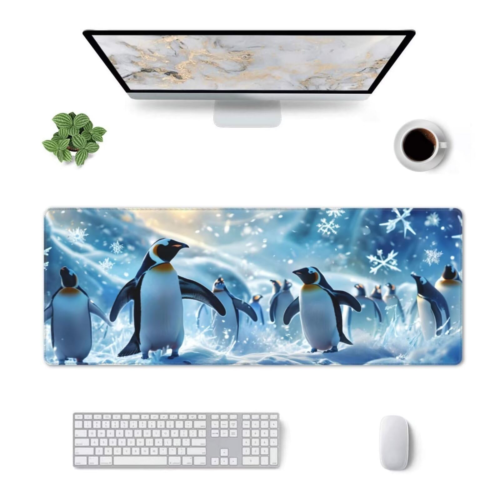 Amazon.co.jp: ゲーミングマウスパッド ペンギン マウスパッド 超大型