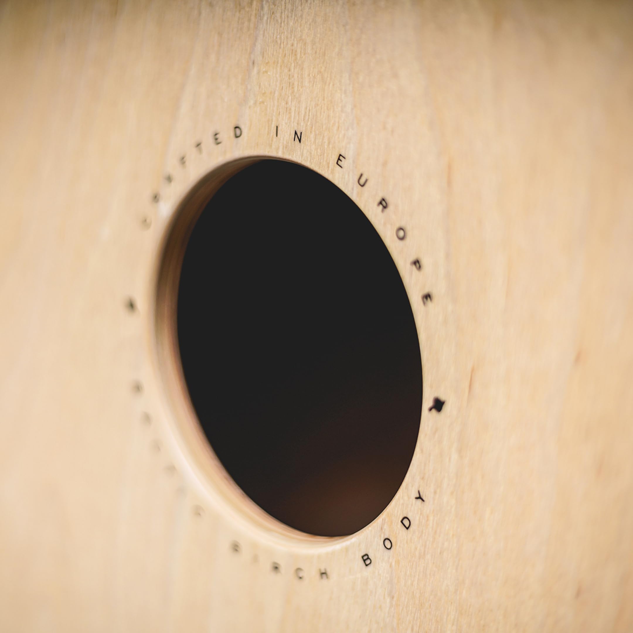 Meinl Percussion Snarecraft Cajon Instrument - Große Trommelkiste mit zwei Snare-Teppichen - Baltische Birke, Natur/Blau (SC100BLB)
