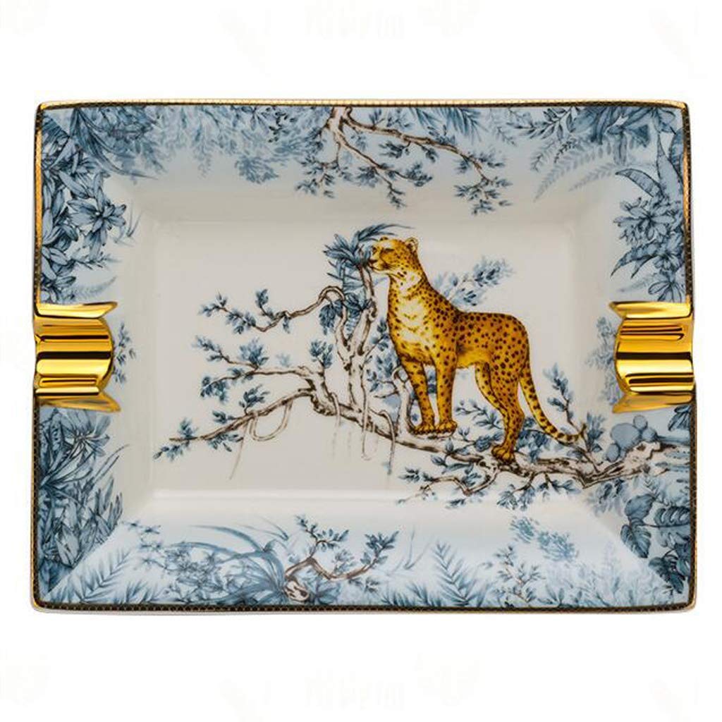 Ashtray Cigar Ashtray Ceramics 2 Slot Ashtray Holder Living Room Creative Design Smoking Ash Tray Cigar Accessories outdoor Indoor