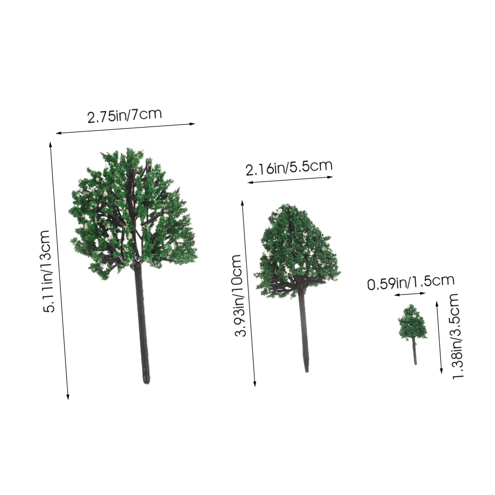 4 Set Di Modellini Di Alberi Piccoli Per Modellismo Ferroviario Finti Alberi in Miniatura Scenari Per Treni 24 Pezzi * 4