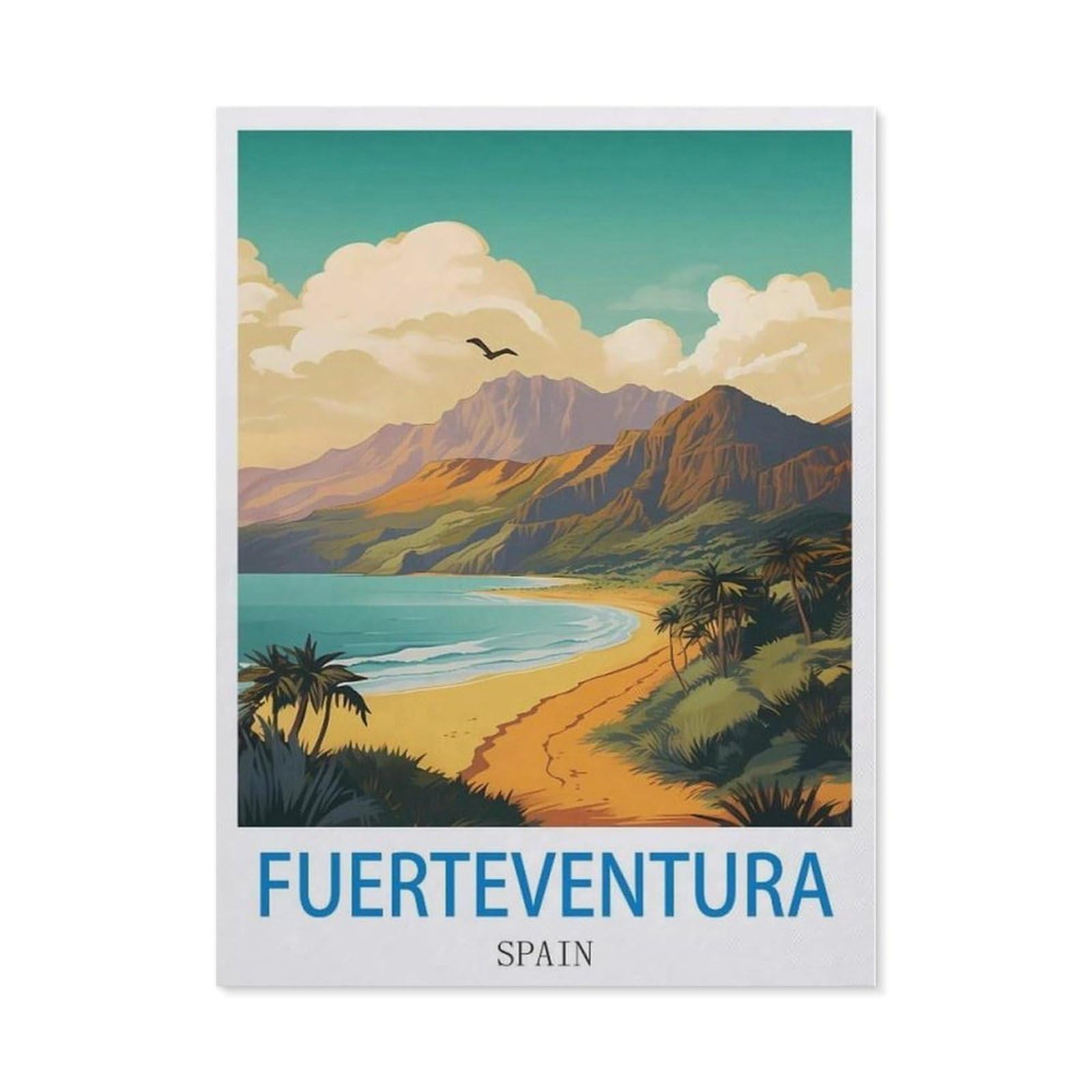 BEAYODKP 5D DIY Diamond Painting，Fuerteventura Spain（40 x 50 cm）