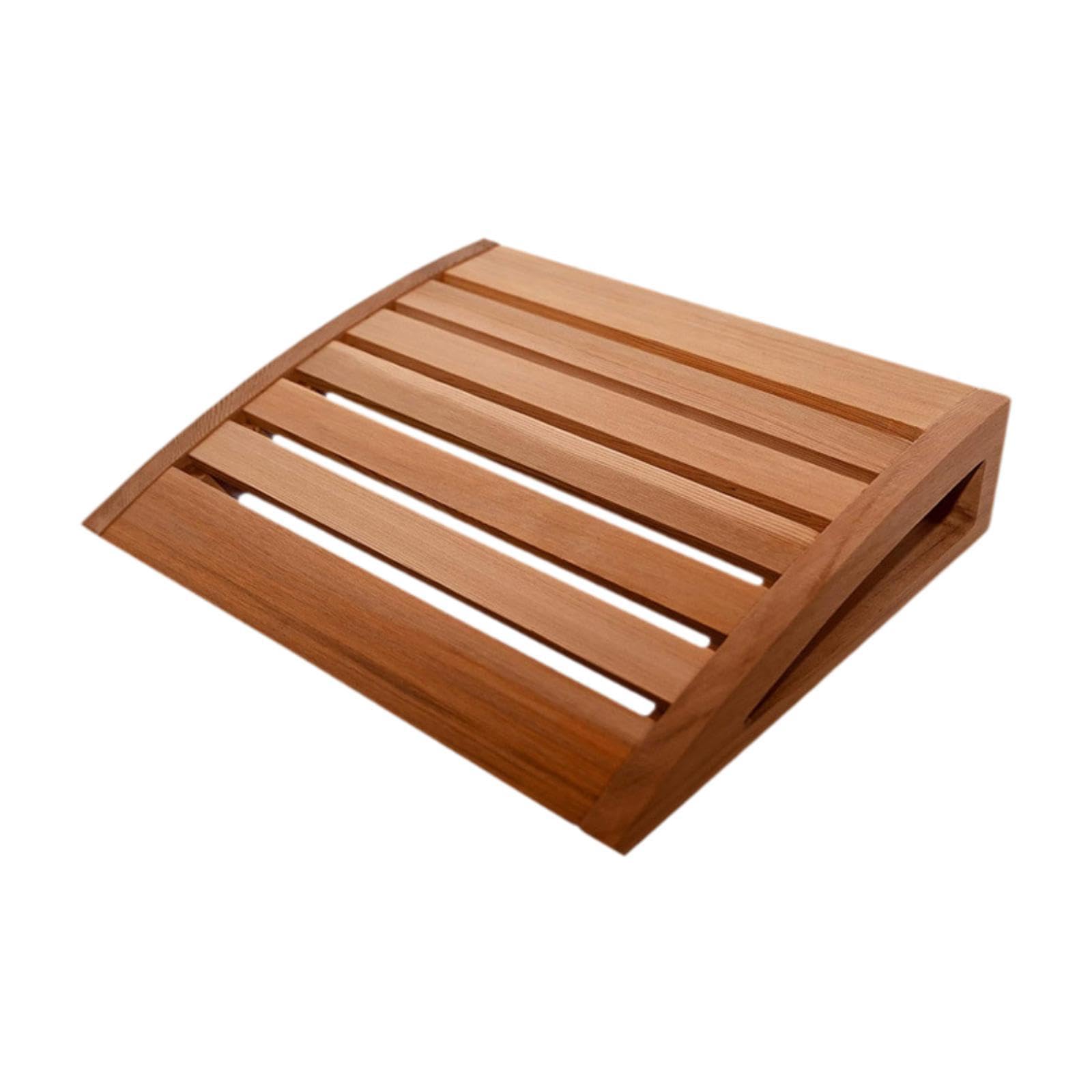 LOVIVER Appuie-tête de Sauna en Bois, Oreiller Cervical Ergonomique
