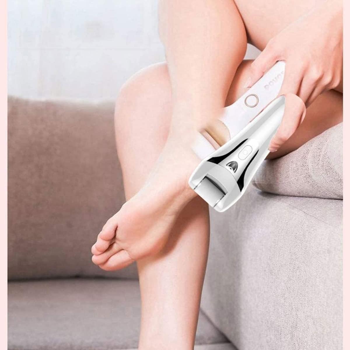 Electric Razor for Women, Hair Removal for Women 3 in 1 Wet & Dry Rechargeable for Legs Underarms and Bikini Pop-Up Trimmer 3 Changeable Trimmer Heads (Color : White)