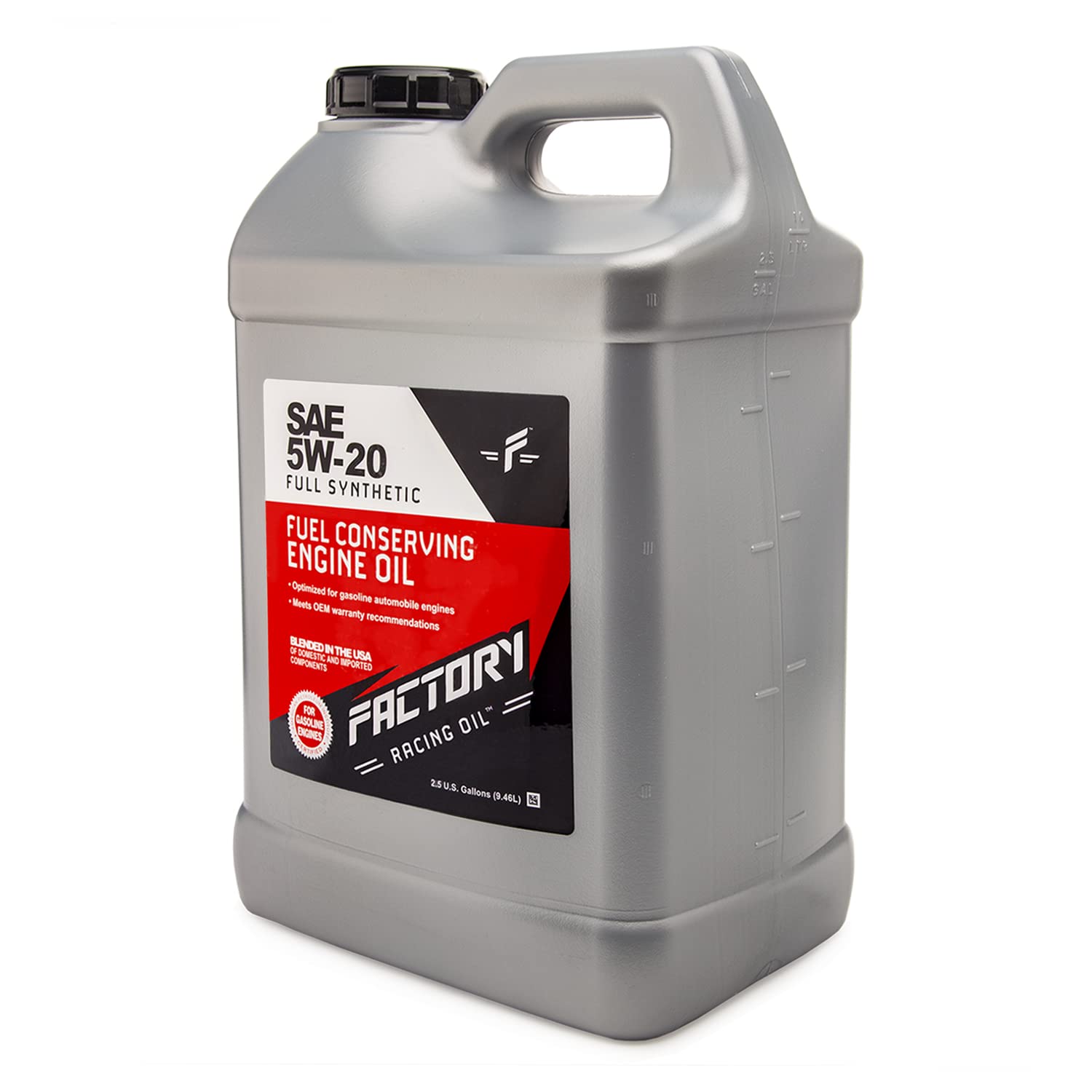 Factory Racing Oil SAE 5W-20 Full Synthetic Truck/SUV Engine Oil- API SP ILSAC GF-6A - 5 Gallon (2x2.5 Gal)