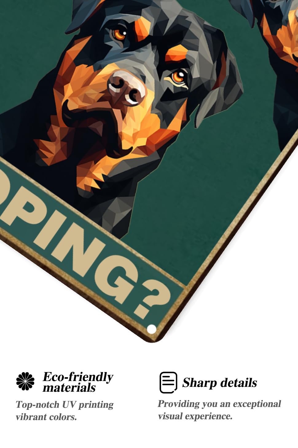 Amazon.com: TopPacific Rottweiler 12x8 inch Are You Pooping Sign