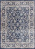 Well Woven Essex Blue & Beige Vintage Traditional Persian Oriental Sarouk Area Rug 8 x 10 (7'10' x...