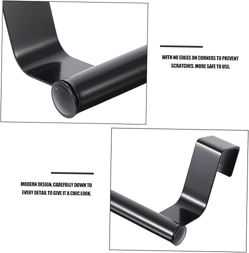 Miniatura 6 de Housoutil 2 sets moderno toallero de acero inoxidable montado en la pared sin agujeros 5 ganchos cocina baño lavadero 2 unids*2