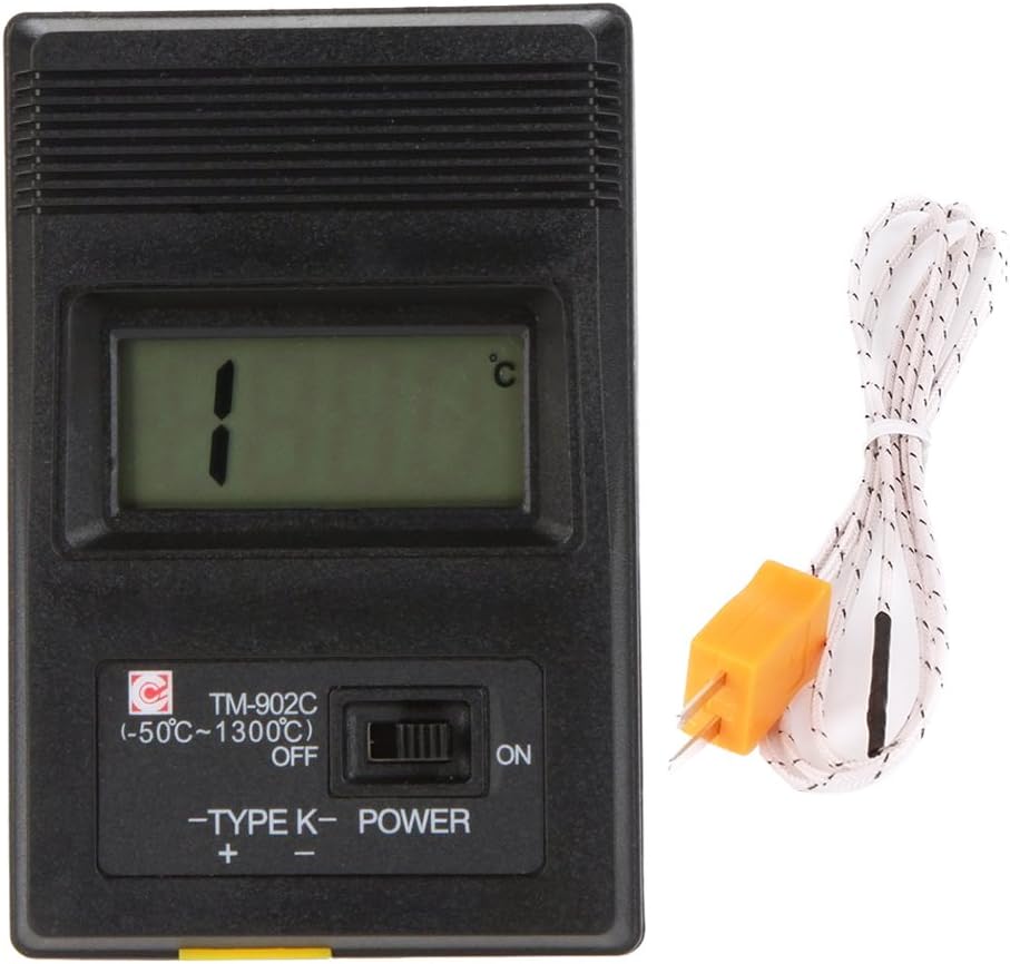 COCOTINA TM-902C K Type Digital LCD Thermometer Thermodetector Meter + Thermocouple Probe