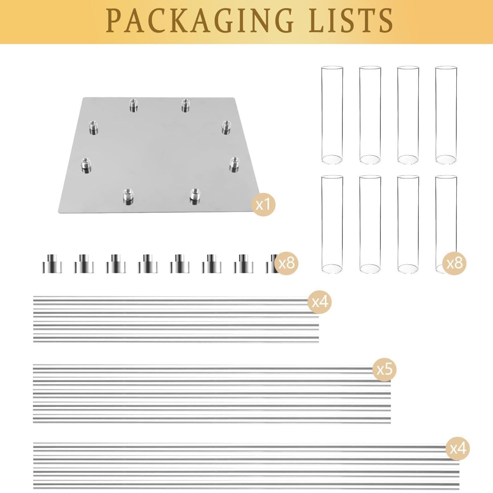 Portavelas De Pie con Pantalla Acrílica, Candelabro De Acrílico De 125 Cm De Altura para Velas LED Cónicas, Centro De Mesa para Bodas, Fiestas, Eventos, Recepciones Y Decoración del Hogar(Silver)