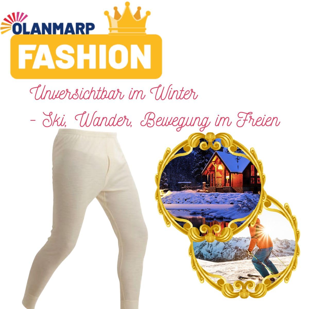 Angora Herren-Unterhose lang 40% Angora