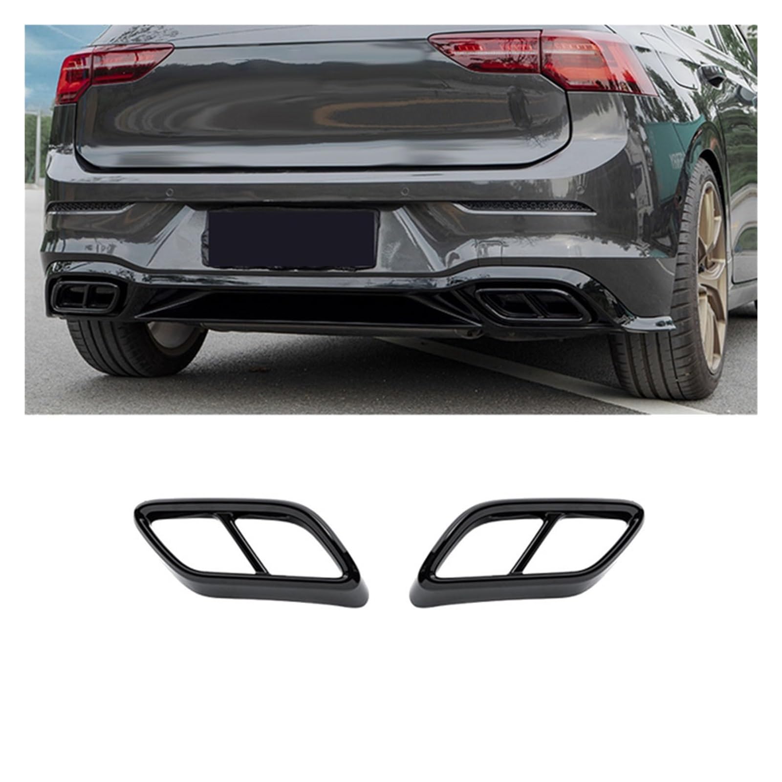 Copertura Punta Silenziatore Per Golf 8 MK8 2020-2021 - Accessorio Auto Con Nastro Adesivo - Foto 13