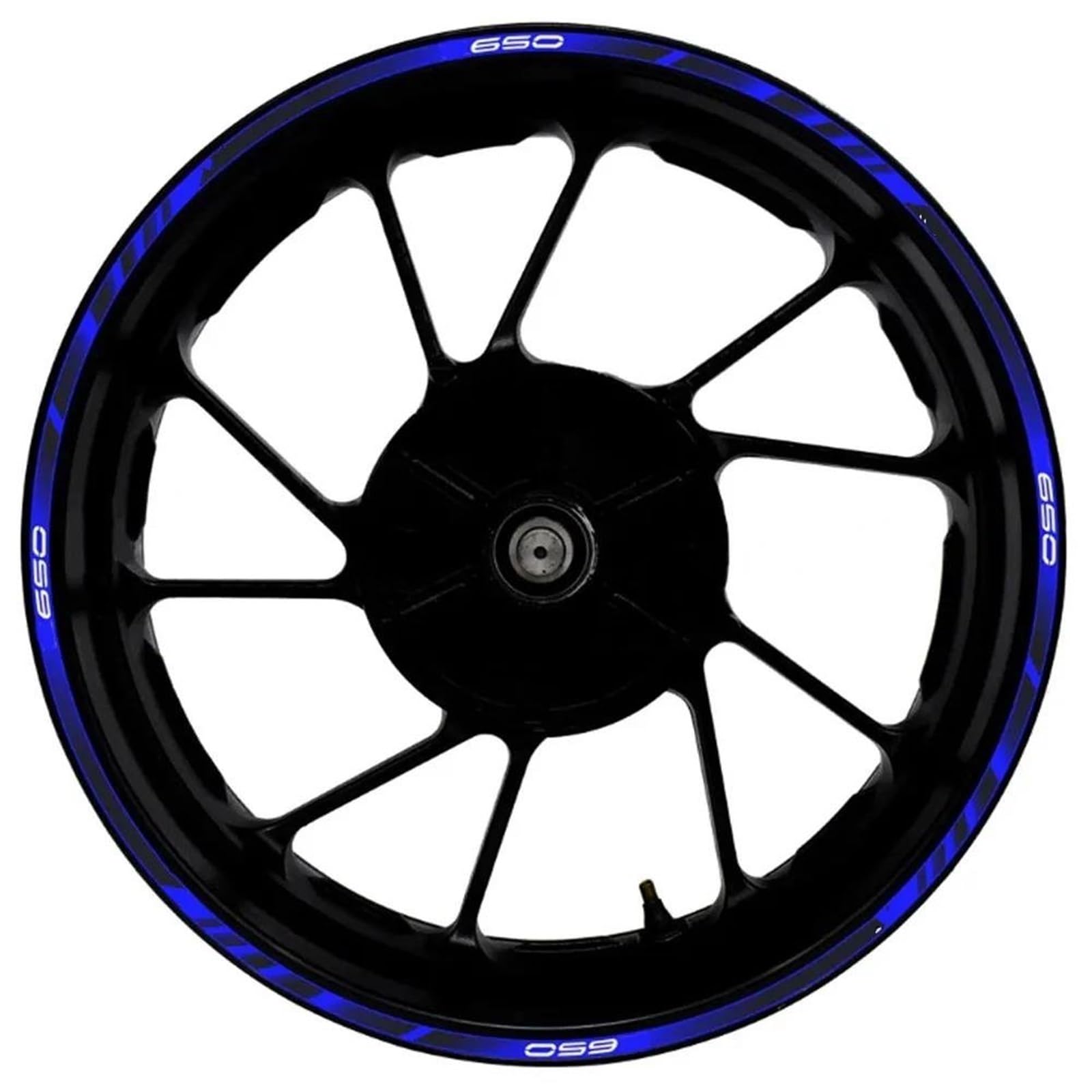 Hjkdsz Style 15 Motorcycle Accessories Wheel Stickers Reflective Rim Motorbike Waterproof Decals For Kawasaki For Ninja Z650 Z 650(Style 15)