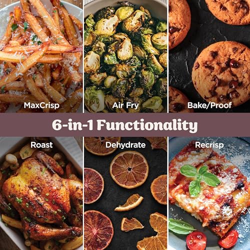 Image of Ninja Crispi Pro 6-in-1 Glass Air Fryer | 450F, Nontoxic, 6qt & 2.5qt Containers & Lids | Microwave, Freezer, Dishwasher Safe | Max Crisp, Air Fry, Bake, Roast, Recrisp, Dehydrate | Cherry, AS101RD1