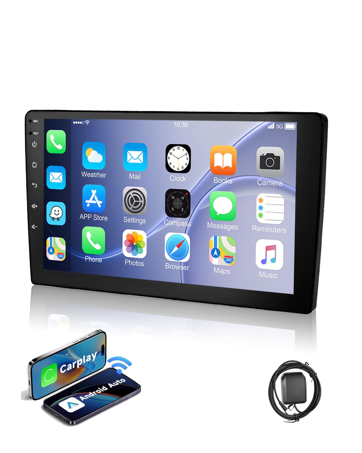 ESSGOO 2 DIN Autoradio mit Bildschirm Wireless carplay und Android Auto