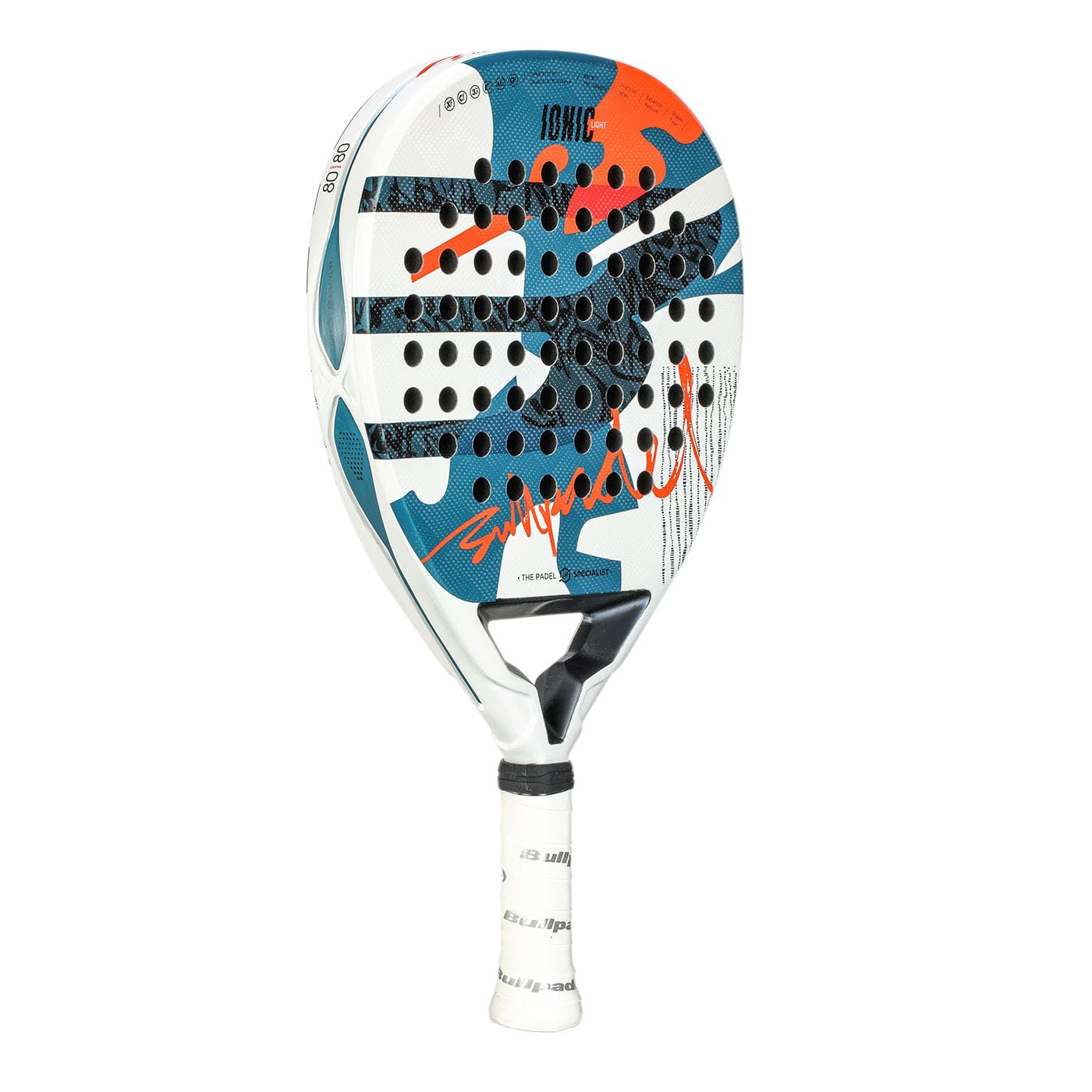 BULLPADEL Padel Racket Ionic Light Women 2025 | Lightweight Tear Shape Pala Padel | Glaphite Frame & MultiEva Core | 3D Grain Surface for Spin | Medium Balance Paddle Racket for Advanced Players
