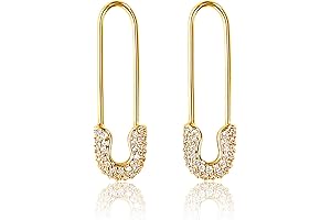 Safety Pin Earrings for Women | Paper Clip Earrings