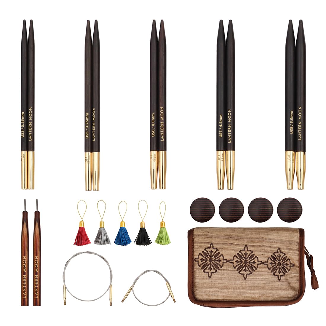 Lantern Moon - Lantern Moon Heritage (10cm) Interchangeable Needle - 1 Set, Brown