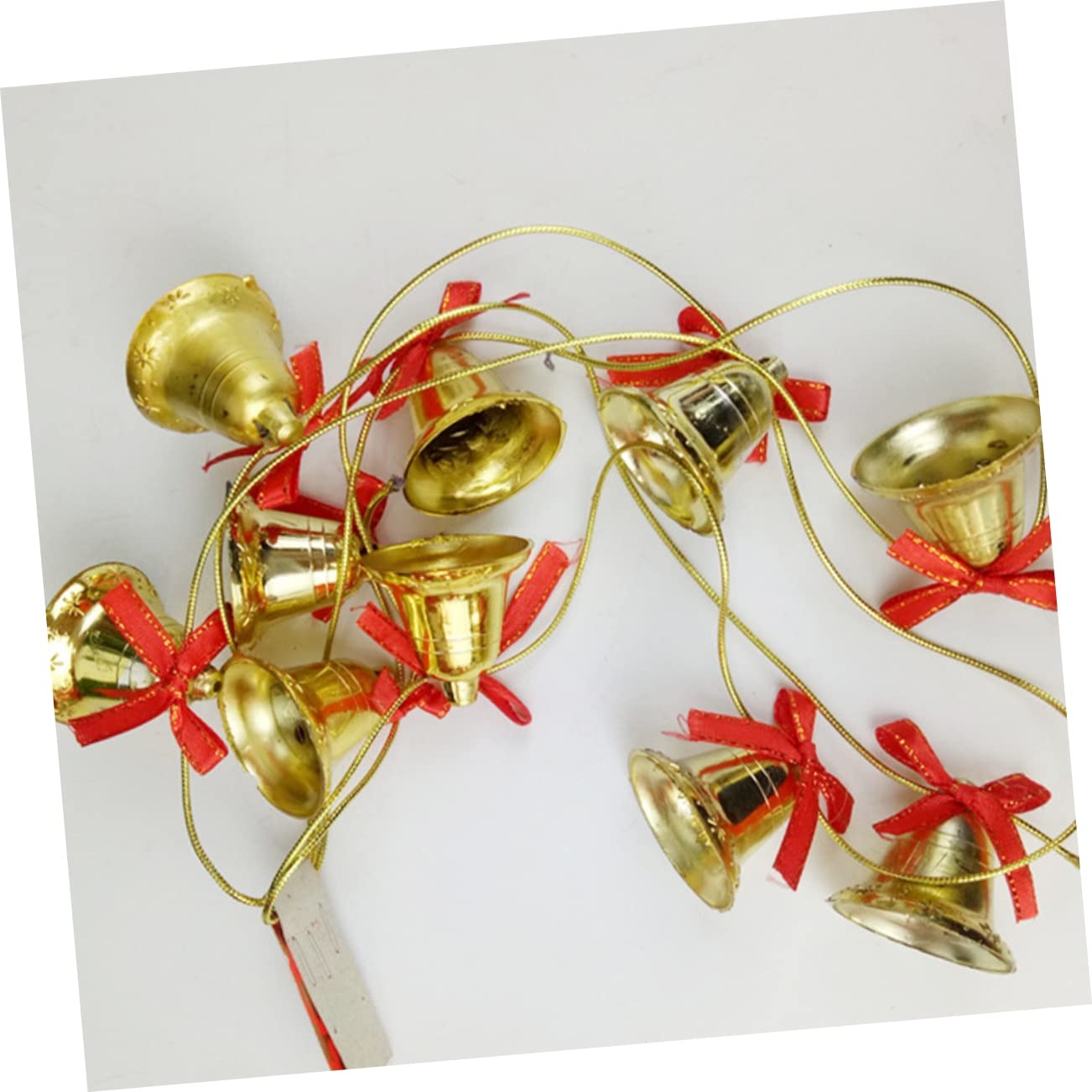 Decorazioni natalizie a forma di campana, 1 campana natalizia appesa, fiocco natalizio con campanelle, albero di Natale