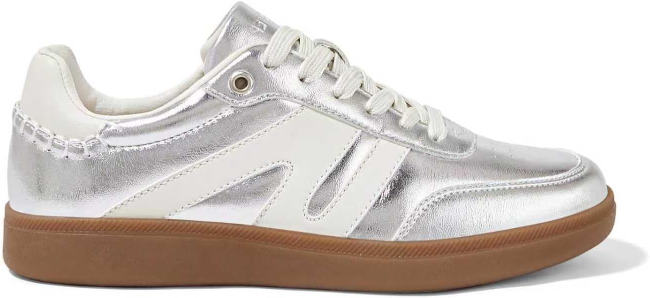 LUCKY STEP Women Classic Retro Gum Sole Fashion Sneakers Casual Tennis Skate Shoe Genuine Leather Walking Footwear Anti Slip Trainers