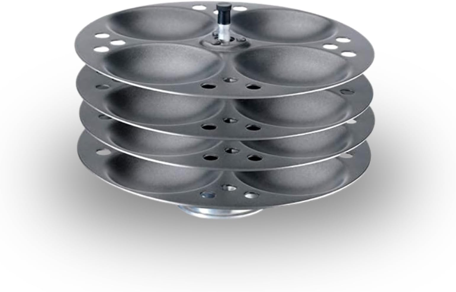 Non-Stick Idli Stand, 4 Plates, Easy-to-Clean Cooking Plate for Perfectly Steamed Idlis, Durable and Vibrant Design