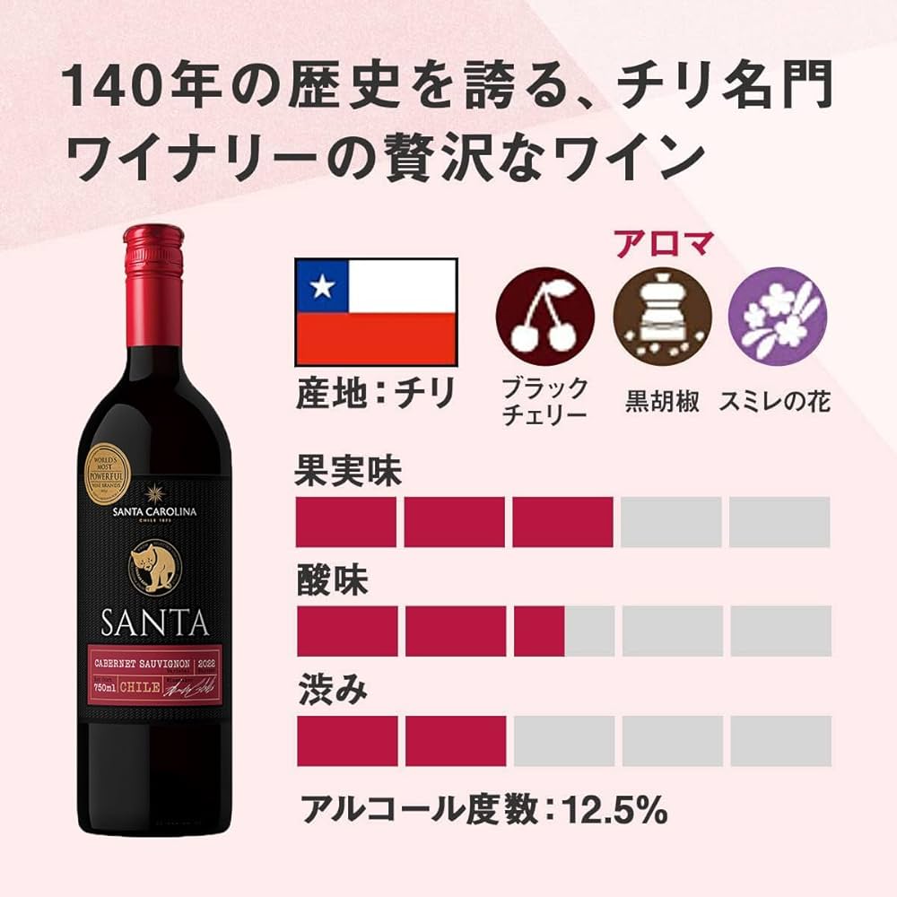ワイン Santa Carolina Cabernet Sauvignon / Merl Amazon.co.jp: Chile Wine Santa by Santa Carolina Merlot