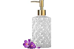 Gold Plated Pump Glass Crystal Soap Dispenser