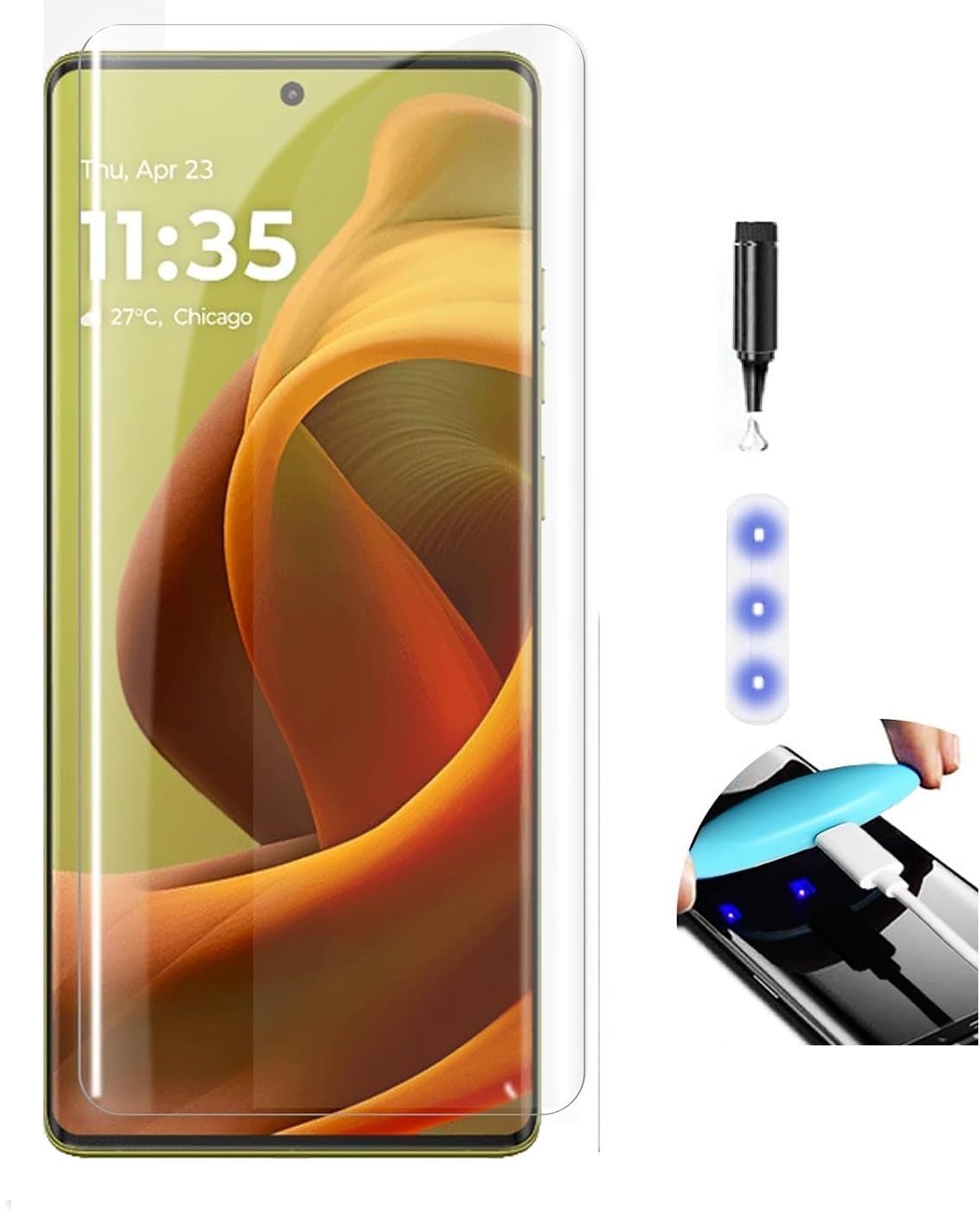 DD SON Premium Uv Tempered Glass Screen Protector Compatible For Moto G85 5G Smartphone || With Edge To Edge Full Coverage Uv And Easy Installation Kit (B0DCBZ6FBR) Amazon Price History, Amazon Price Tracker