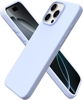 ORNARTO for iPhone 16 Pro Max Case, Liquid Silicone, Baby Blue | 4-Layer Liquid Silicone Rubber, Soft Touch Feel, Slim Shockproof Case, Raised Edges, Anti-Scratch, Microfiber Lining