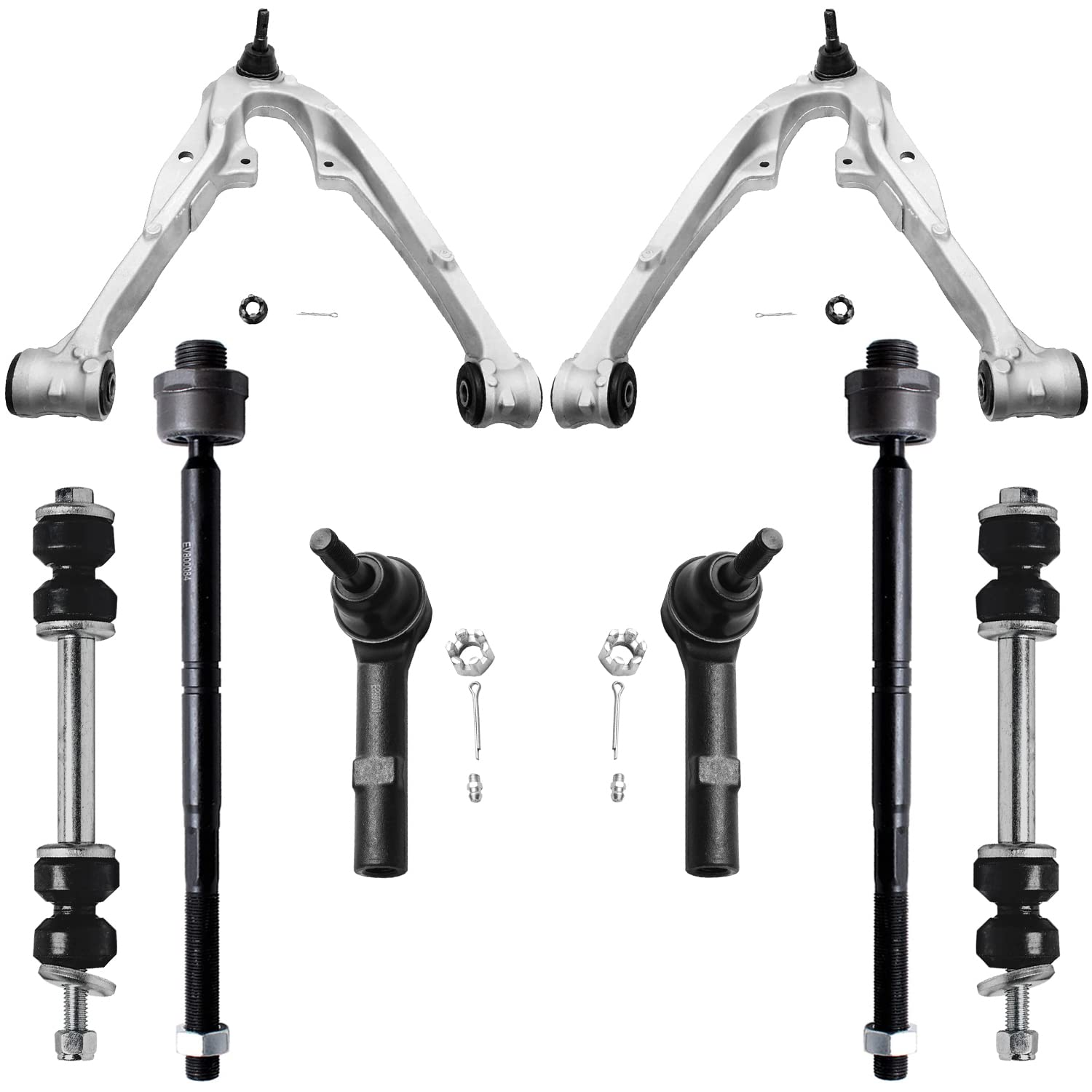 Detroit Axle - 8pc Front Control Arms Kit for 07-13 Chevy Silverado 1500