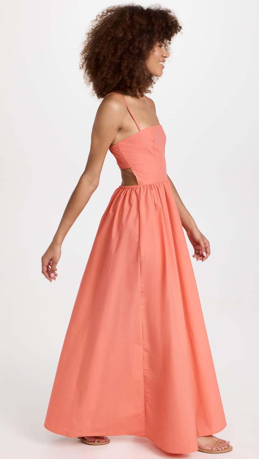 susana monaco orange dress