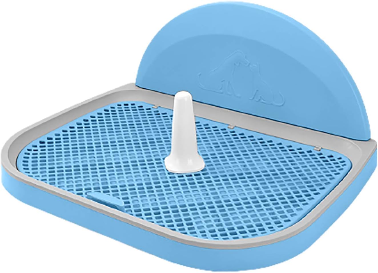 おしっこポストとシミュレーション壁 男の子と女の子の子犬のためのグリッド滑り止めペットトイレ付きポータブルペット犬トイレトレイ 絶品 おしっこポストとシミュレーション壁 男の子と女の子の子犬のためのグリッド滑り止めペットトイレ付きポータブルペット犬トイレトレイ 絶品