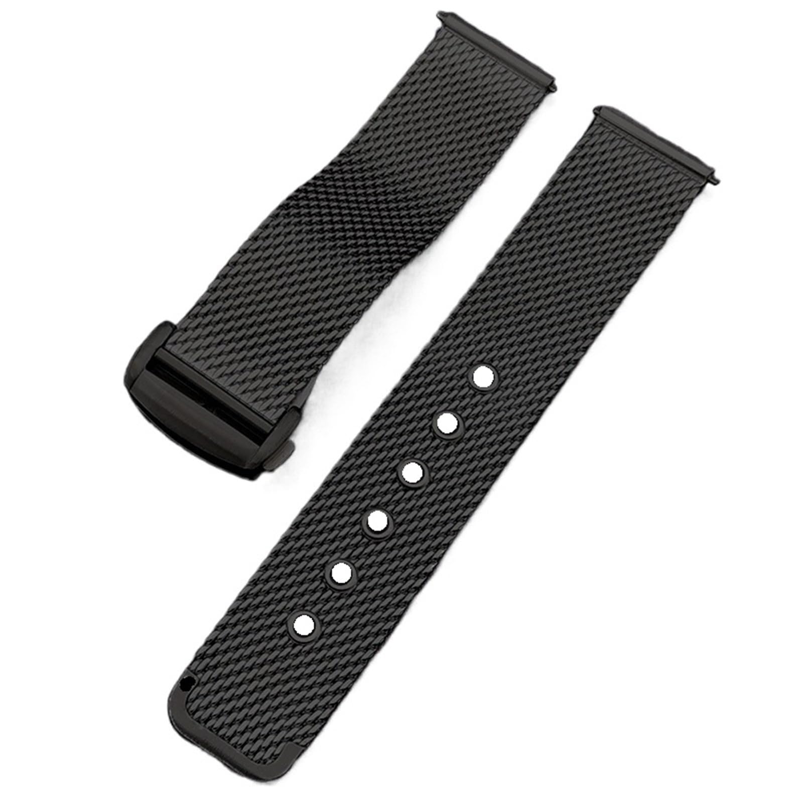 Correa de reloj de malla de acero inoxidable for hombre y mujer, correa de reloj de malla metálica Universal de 20mm y 22mm for cuarzo o reloj inteligente, correa de repuesto