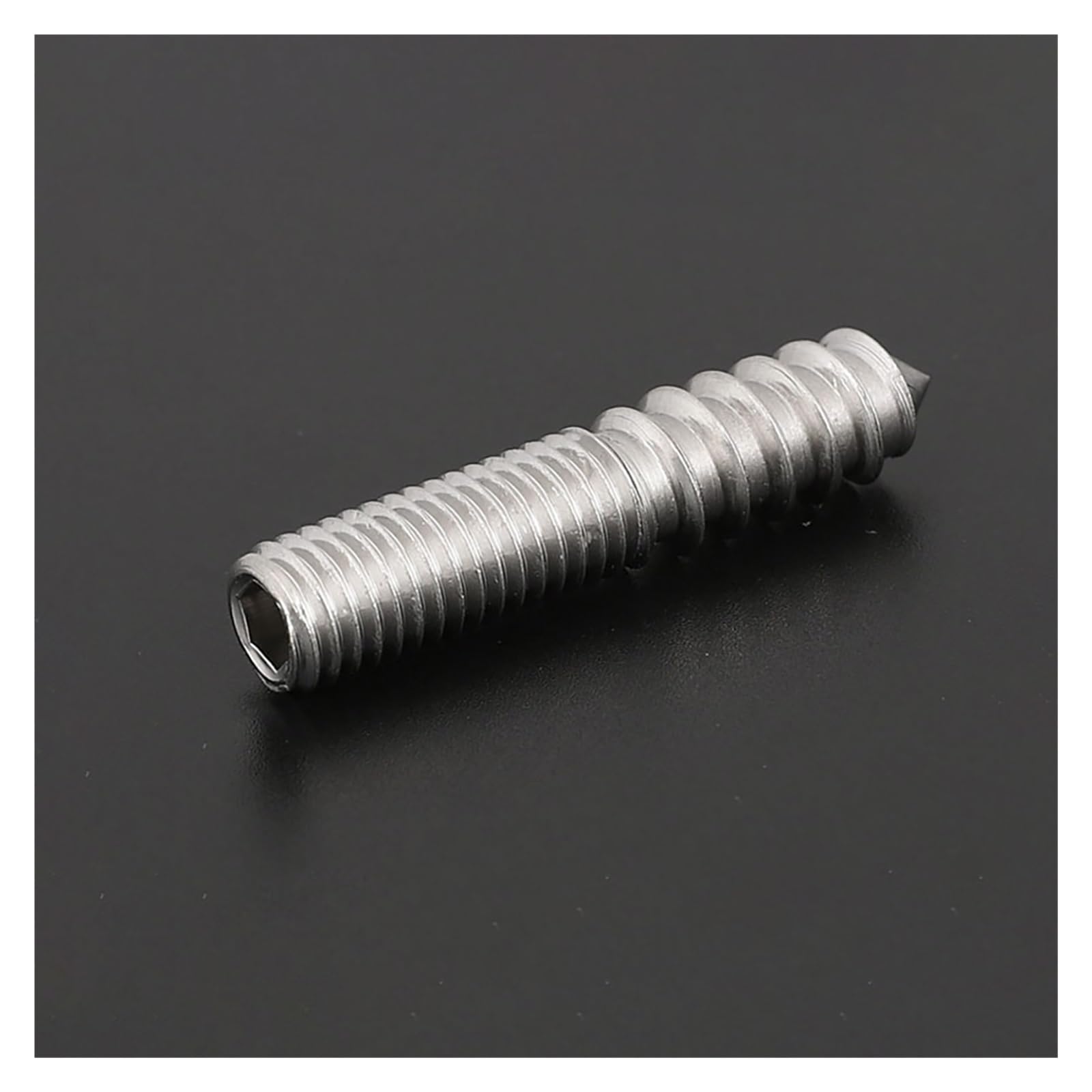 Tornillos de madera a madera con terminación de doble cabeza, tornillos de rosca hexagonales sin cabeza de acero inoxidable 304/tornillos de fijación de doble cabeza M4 M5 M6 M8 M10 M12(Size:2pcs M10x