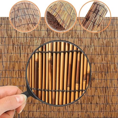 Schilfmatten Natürlicher Schilfrohrmatte Bambuszaun Schilf Sichtschutz 60cm 90cm 100cm 110cm 120cm 130cm 140cm Hoch Für Balkon Gartenzaun Outdoor Schilfzaun