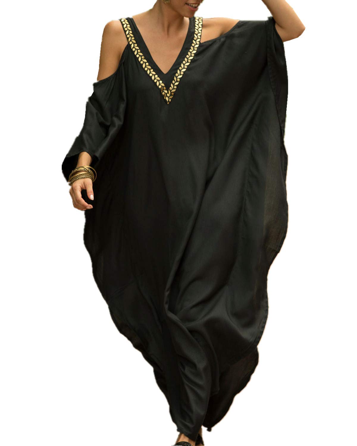 Strandjurk Cover-up L-Peach Lange Strandjurk – Lichtbruine Kimono, Luchtig, één Maat Voor Dames, Cover-up Voor Bikini Of Zwembad Kaftan Voor Mannen