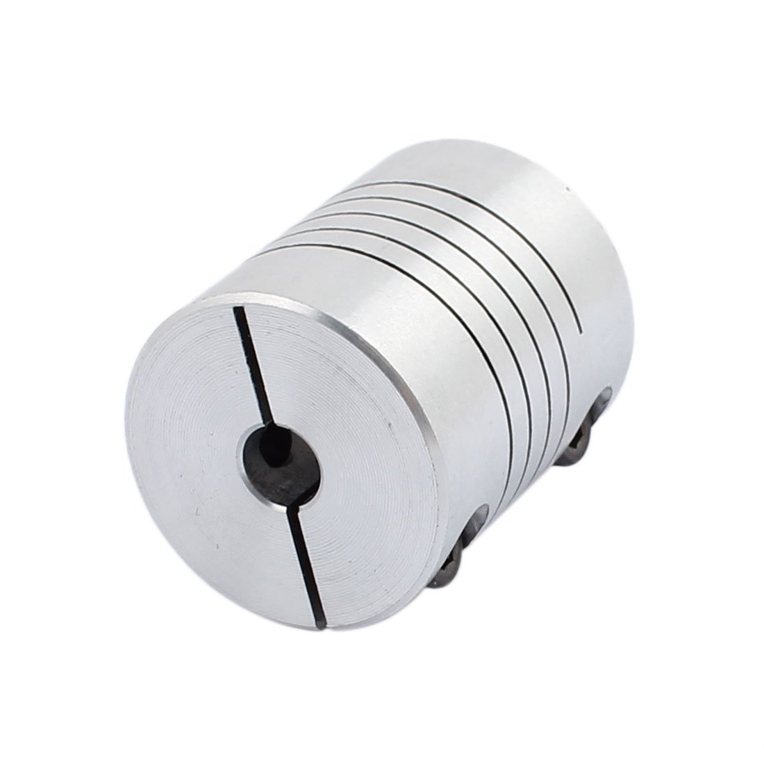 Aexit 5mmx6mm Aluminum Electrical equipment Alloy Spline Shaft Flexible Helical Coupling 25mm Diameter 30mm Length